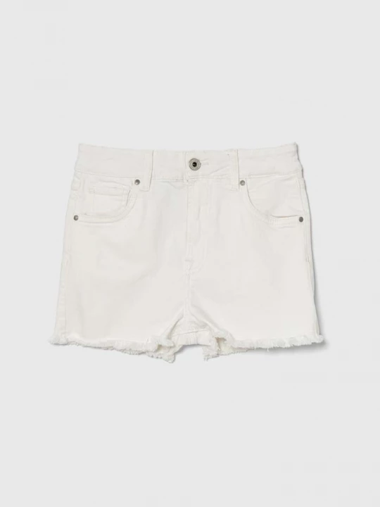 Obrázek produktu Pepe Jeans Dětské riflové kraťasy Pepe Jeans A-LINE SHORT HW JR bílá