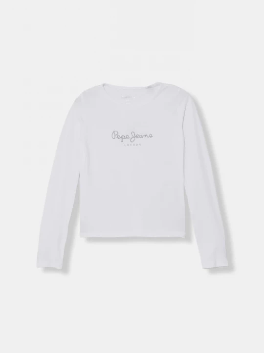 Obrázek produktu Pepe Jeans Dětské tričko s dlouhým rukávem Pepe Jeans Hana bílá