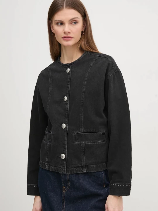 Obrázek produktu Pepe Jeans Džínová bunda Pepe Jeans DAENA STUD černá