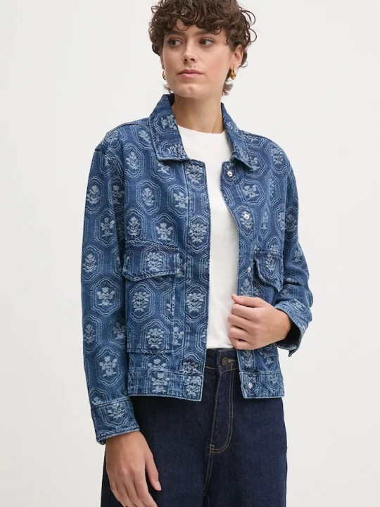 Obrázek produktu Pepe Jeans Džínová bunda Pepe Jeans LOA JACQUARD modrá