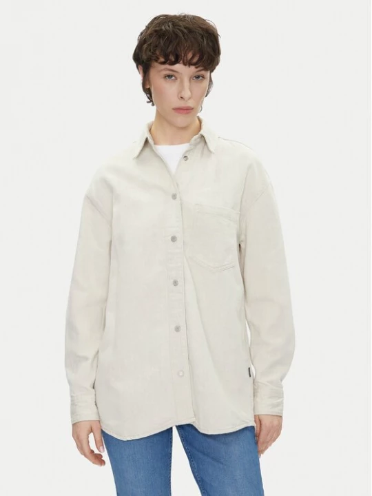 Obrázek produktu Pepe Jeans džínová košile PL304963 Écru Oversize Krémová