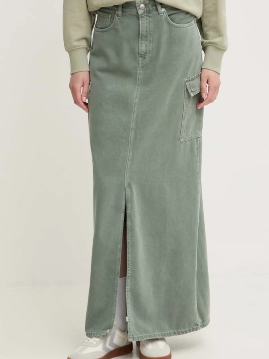 Obrázek produktu Pepe Jeans Džínová sukně Pepe Jeans MAXI SKIRT HW CLR zelená