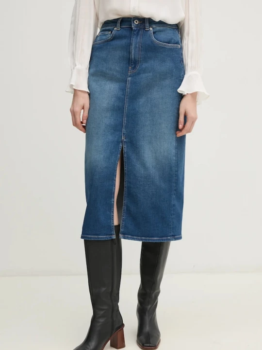 Obrázek produktu Pepe Jeans Džínová sukně Pepe Jeans MIDI SKIRT HW modrá
