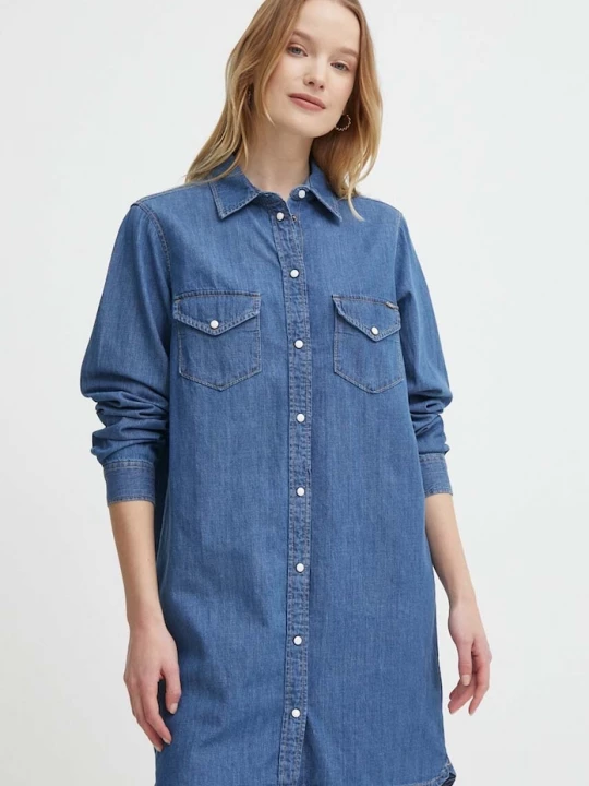 Obrázek produktu Pepe Jeans Džínové šaty Pepe Jeans MAYA modrá