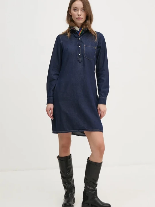 Obrázek produktu Pepe Jeans Džínové šaty Pepe Jeans REGULAR PULL-OVER DRESS námořnická modř