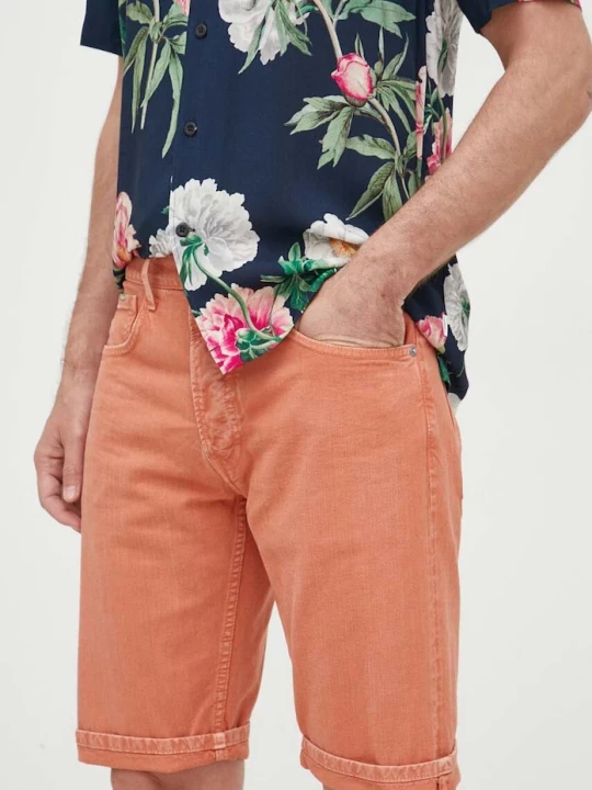 Obrázek produktu Pepe Jeans Džínové šortky Pepe Jeans Callen oranžová