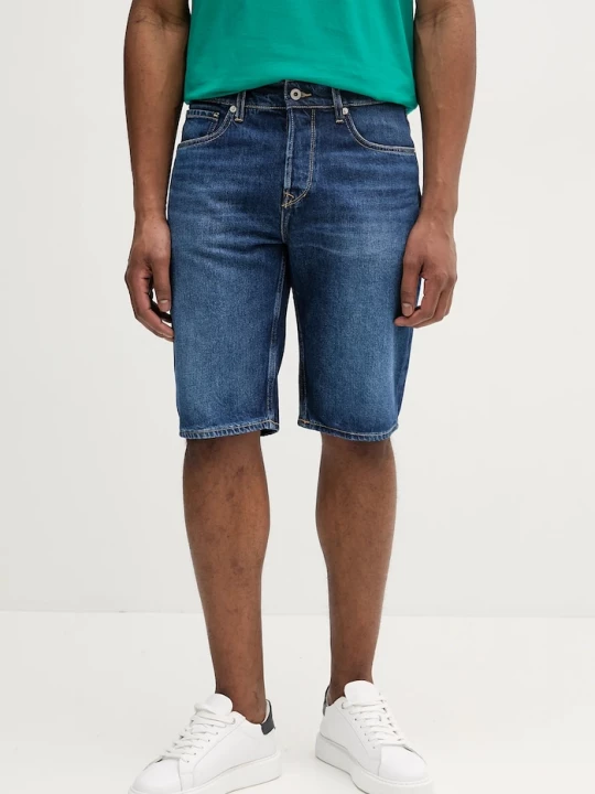 Obrázek produktu Pepe Jeans Džínové šortky RELAXED SHORT CALLEN námořnická modř