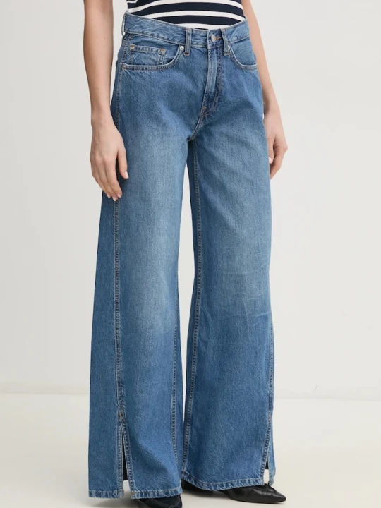Obrázek produktu Pepe Jeans Džíny Pepe Jeans WIDE LEG JEANS MW SLIT modrá