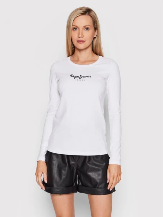 Obrázek produktu Pepe Jeans Halenka New Virginia PL505203 Bílá Slim Fit