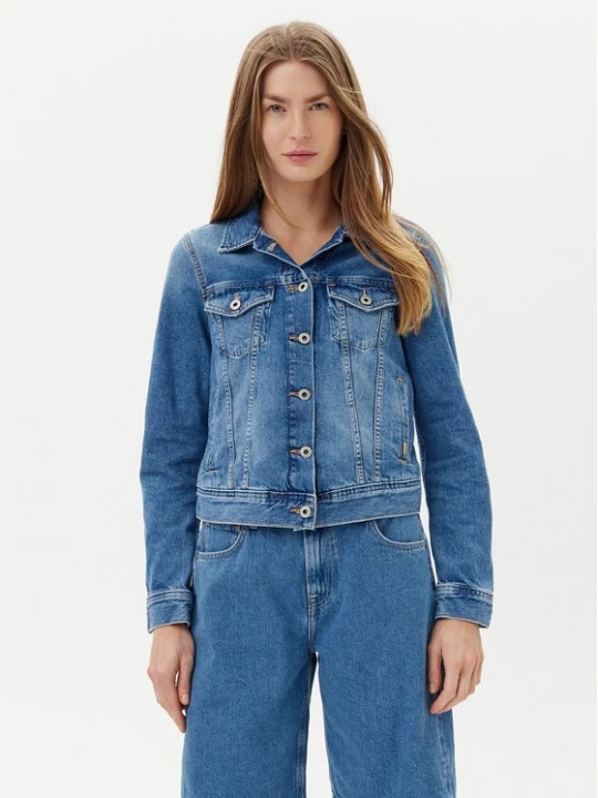 Obrázek produktu Pepe Jeans Jeansová bunda PL402430 Modrá Slim Fit