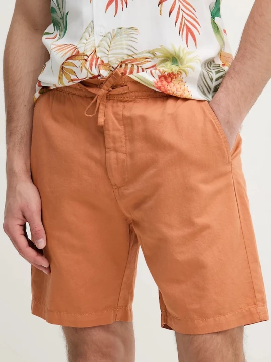 Obrázek produktu Pepe Jeans Lněné kraťasy Pepe Jeans RELAXED LINEN SMART SHORTS oranžová