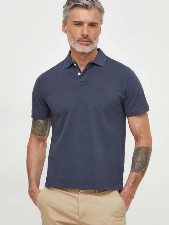 Obrázek produktu Pepe Jeans polo pánské bavlněné NEW OLIVER GD námořnická modř