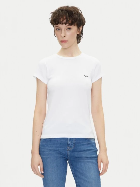 Obrázek produktu Pepe Jeans T-Shirt PL506037 Bílá Regular Fit