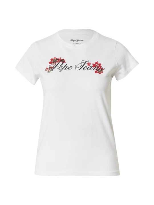 Obrázek produktu Pepe Jeans Tričko 'FLORAL I' khaki / červená / černá / bílá