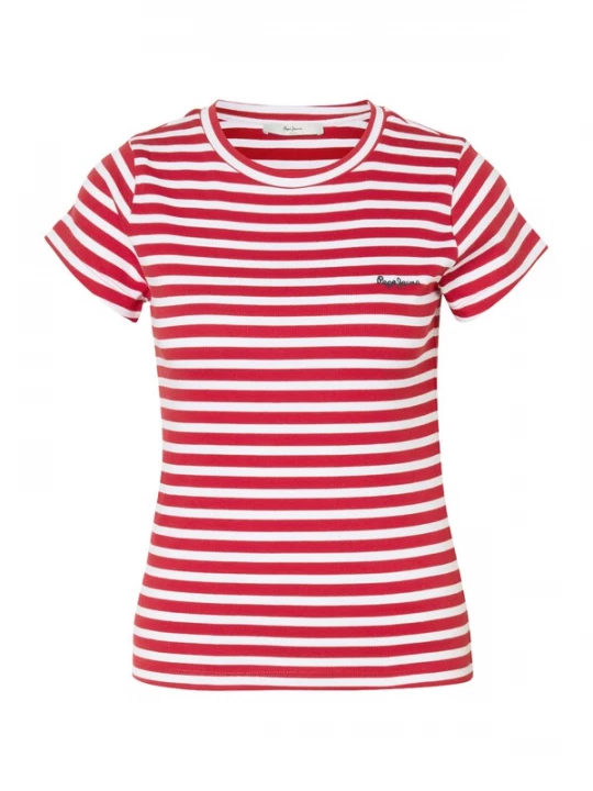 Obrázek produktu Pepe Jeans Tričko 'MERIDA' červená / bílá