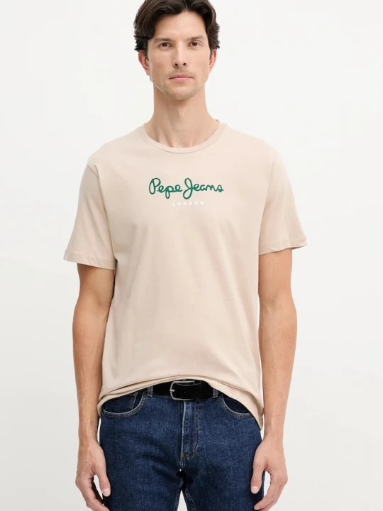 Obrázek produktu Pepe Jeans tričko pánské bavlněné EGGO N béžová