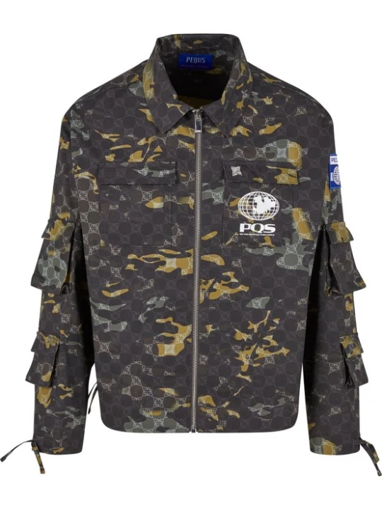 Obrázek produktu Pequs Přechodná bunda 'Aether' žlutá / šedá / khaki / bílá