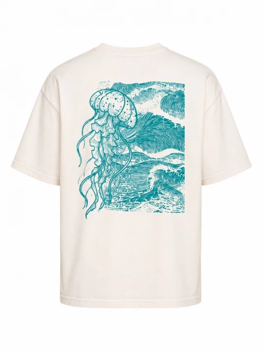 Obrázek produktu Perfect&Basic Trikot 'Jellyfish Oversize Unisex Tee' tyrkysová