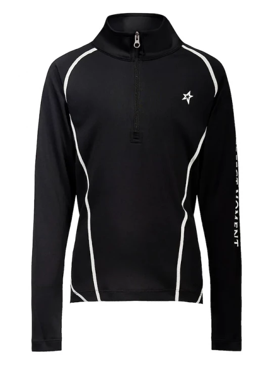 Obrázek produktu Perfect Moment Dětské funkční tričko s dlouhým rukávem Perfect Moment thermal half zip černá
