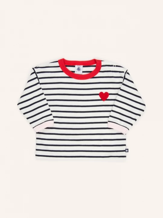 Obrázek produktu Petit Bateau Dlouhé Rukávy bílá / červená / tmavě modrá