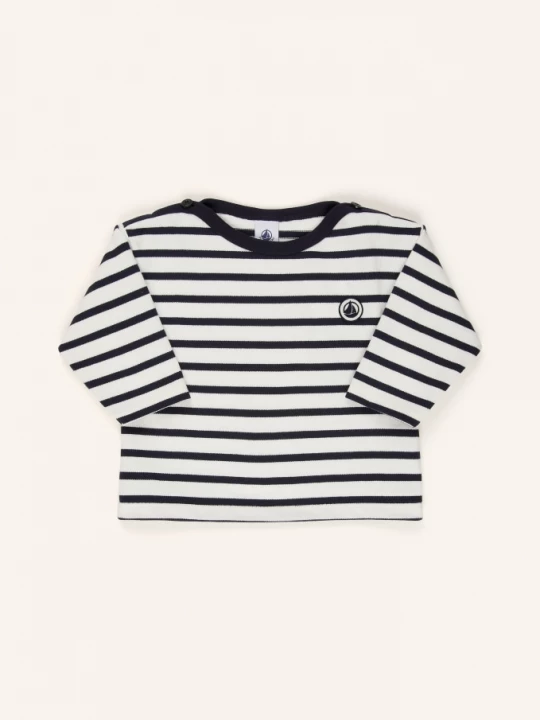 Obrázek produktu Petit Bateau Dlouhé Rukávy bílá / tmavě modrá