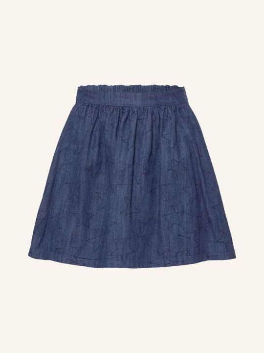 Obrázek produktu Petit Bateau Džínová Sukně S Výšivkami tmavě modrá