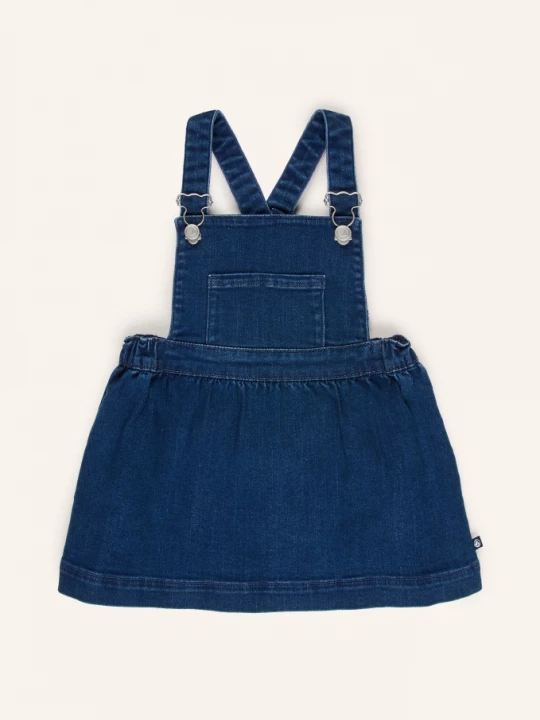 Obrázek produktu Petit Bateau Džínové Šaty S Laclem tmavě modrá