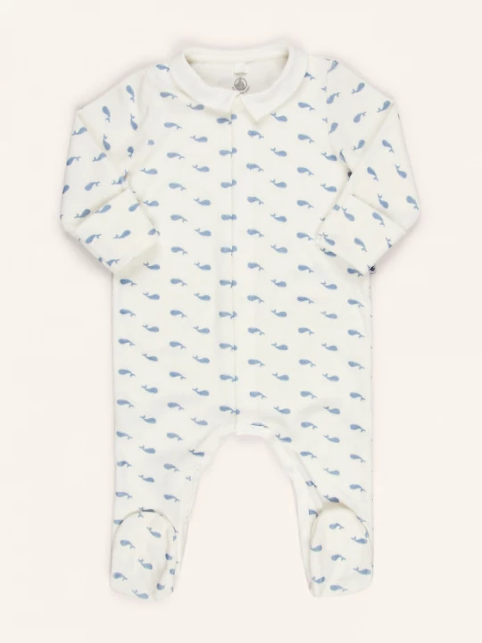 Obrázek produktu Petit Bateau Froté Dupačky bílá / tmavě modrá