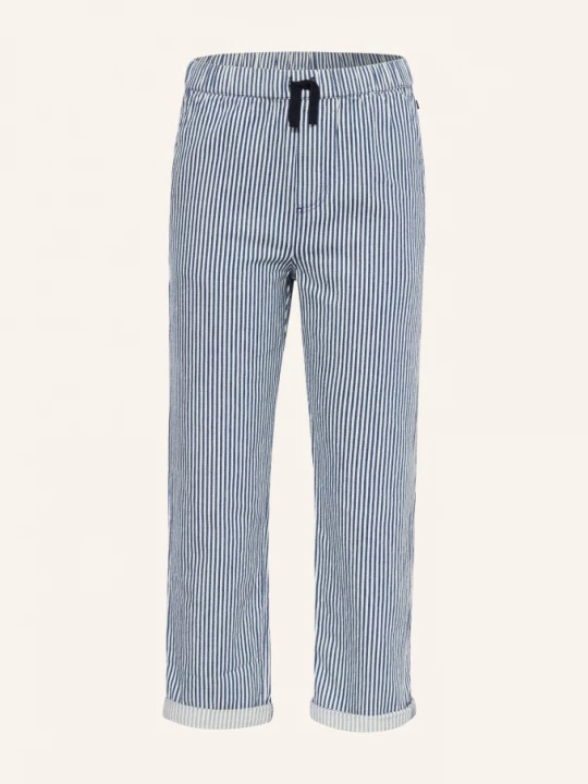 Obrázek produktu Petit Bateau Kalhoty Ve Stylu Joggingových Kalhot krémová / tmavě modrá