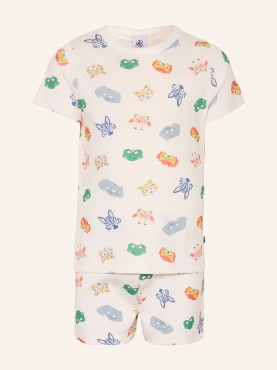 Obrázek produktu Petit Bateau Krátké Pyžamo bílá / žlutá / zelená