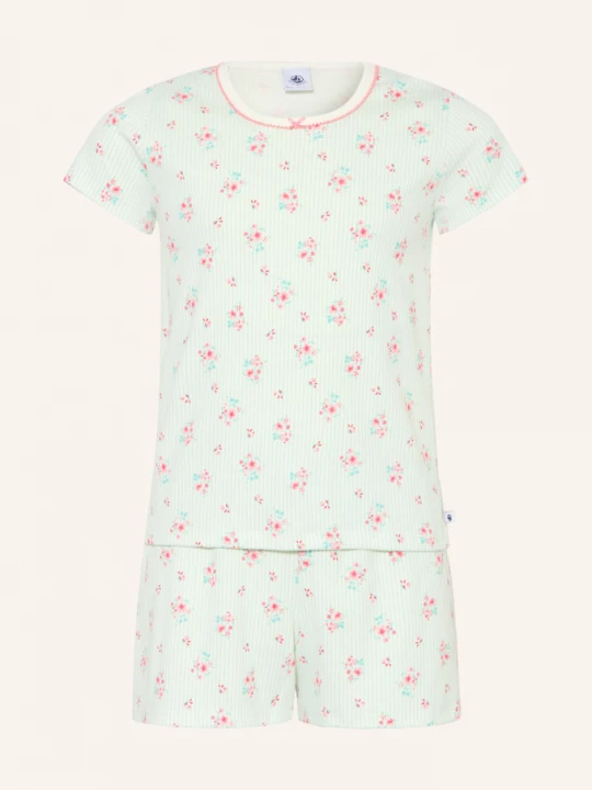 Obrázek produktu Petit Bateau Krátké Pyžamo mátová / červená / světle zelená