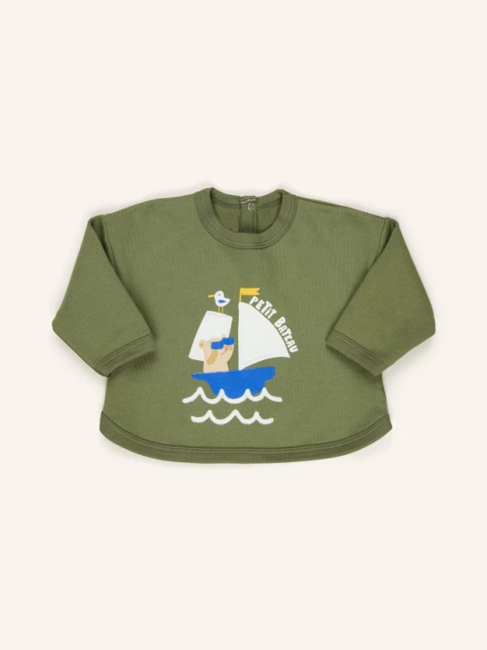 Obrázek produktu Petit Bateau Mikina olivová