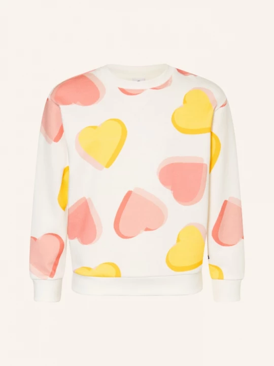Obrázek produktu Petit Bateau Mikiny bílá / starorůžová / tmavě žlutá