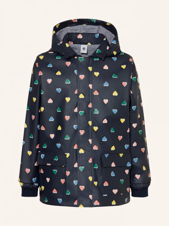 Obrázek produktu Petit Bateau Nepromokavá Bunda tmavě modrá / starorůžová / tmavě žlutá