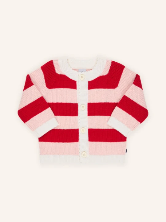 Obrázek produktu Petit Bateau Pletený Svetr tmavě červená / růžová / krémová