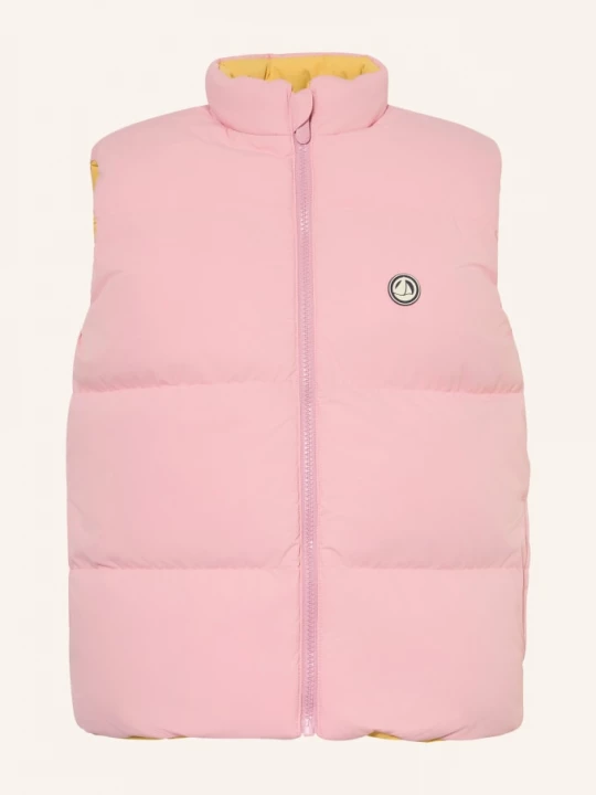 Obrázek produktu Petit Bateau Prošívaná Oboustranná Vesta růžová / žlutá