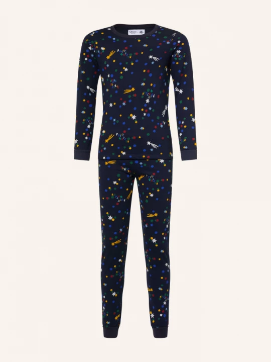 Obrázek produktu Petit Bateau Pyžamo tmavě modrá / žlutá / zelená