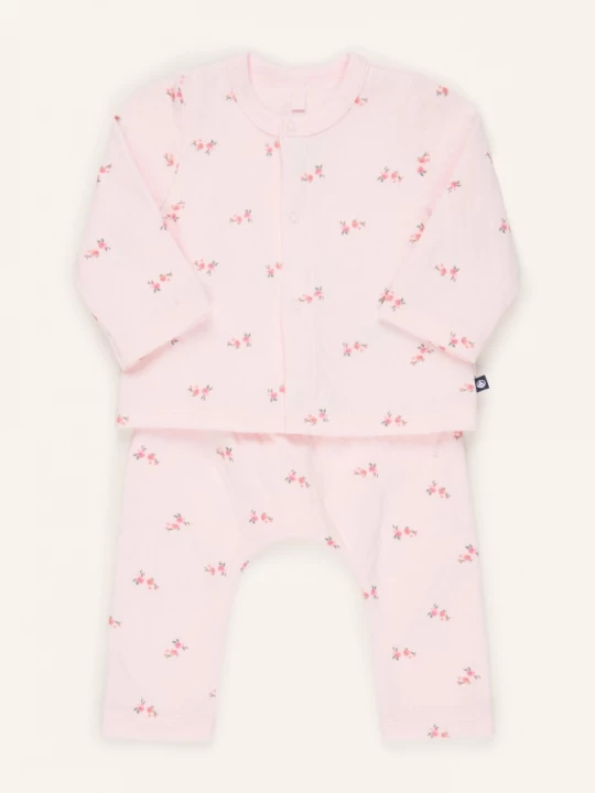 Obrázek produktu Petit Bateau Sada: Mikina A Legíny světle růžová / růžová / zelená