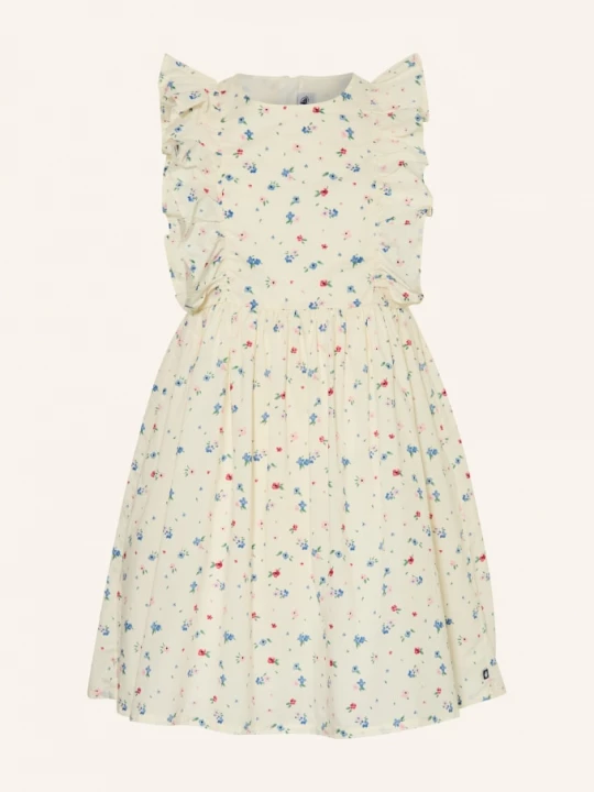 Obrázek produktu Petit Bateau Šaty S Volánky krémová / růžová / modrá