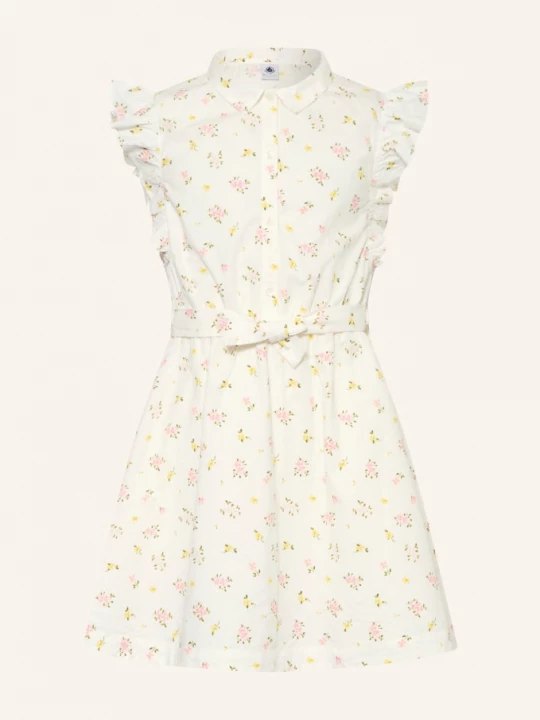 Obrázek produktu Petit Bateau Šaty S Volány bílá / růžová / žlutá