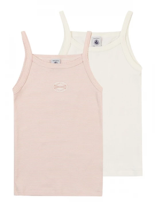 Obrázek produktu PETIT BATEAU Tílko růžová / bílá