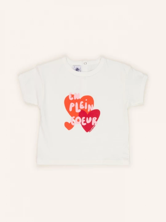 Obrázek produktu Petit Bateau Tričko bílá / tmavě červená / oranžová