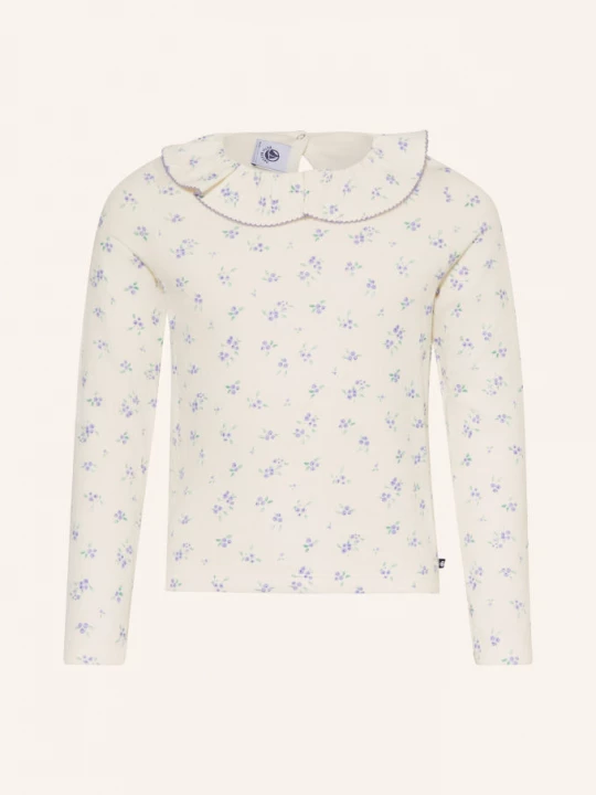 Obrázek produktu Petit Bateau Tričko S Dlouhým Rukávem bílá / fialová / zelená
