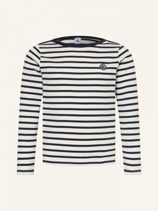 Obrázek produktu Petit Bateau Tričko S Dlouhým Rukávem bílá / tmavě modrá