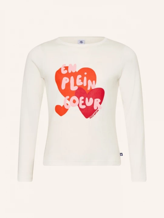Obrázek produktu Petit Bateau Tričko S Dlouhým Rukávem režná / tmavě červená / červená
