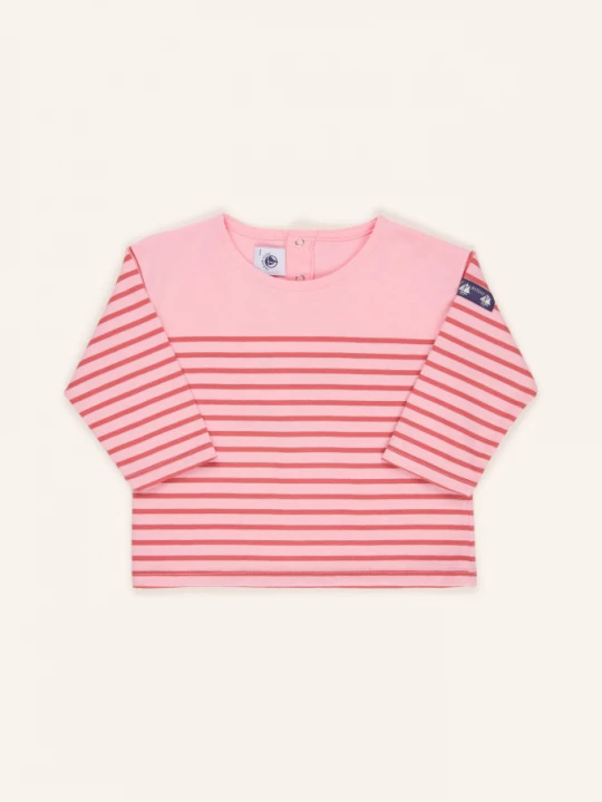 Obrázek produktu Petit Bateau Tričko S Dlouhým Rukávem růžová / růžová