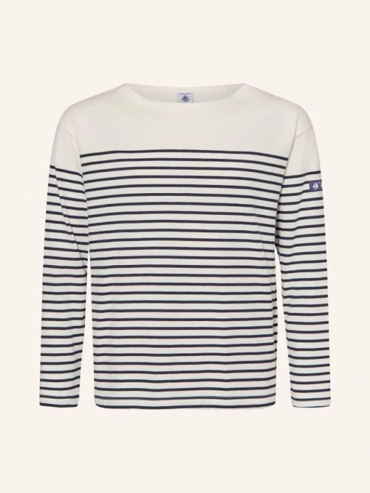 Obrázek produktu Petit Bateau Tričko S Dlouhým Rukávem tmavě modrá / bílá