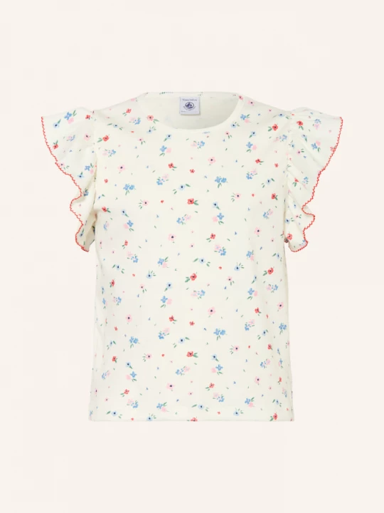 Obrázek produktu Petit Bateau Tričko S Volánky bílá / červená / modrá