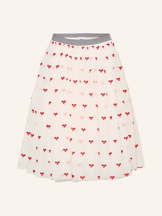 Obrázek produktu Petit Bateau Tylová Sukně bílá / červená