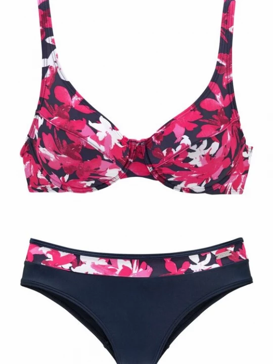 Obrázek produktu PETITE FLEUR Bikiny  marine modrá / pink / bílá